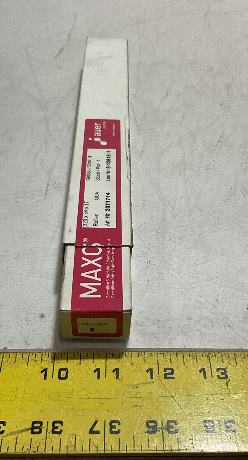 MAXOS 2071714 -8-128181 GLASS W/GASKET SZ B8 PERBERTHY 320x34x17 LOT OF 2 678