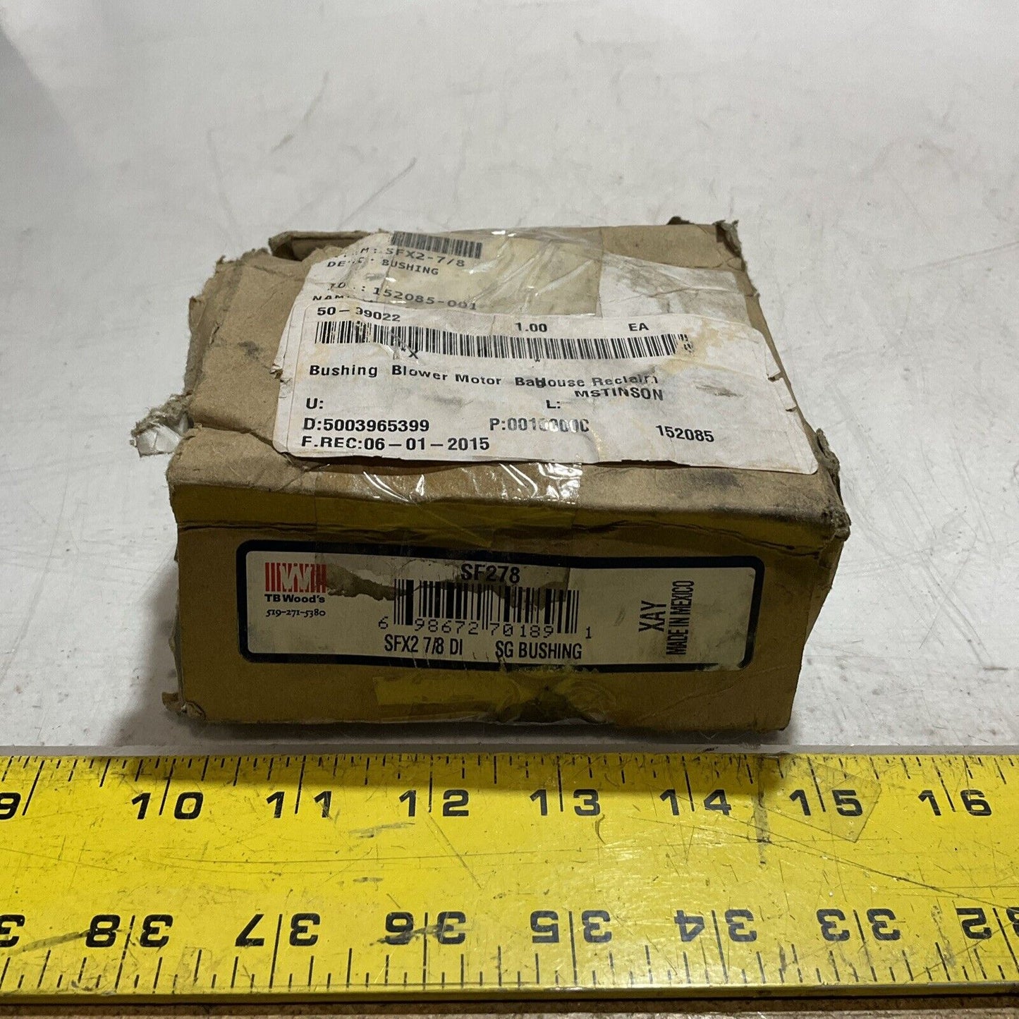 TB-WOODS SFX27/8 DI SG SF278 BUSHING BLOWER MOTOR U3S