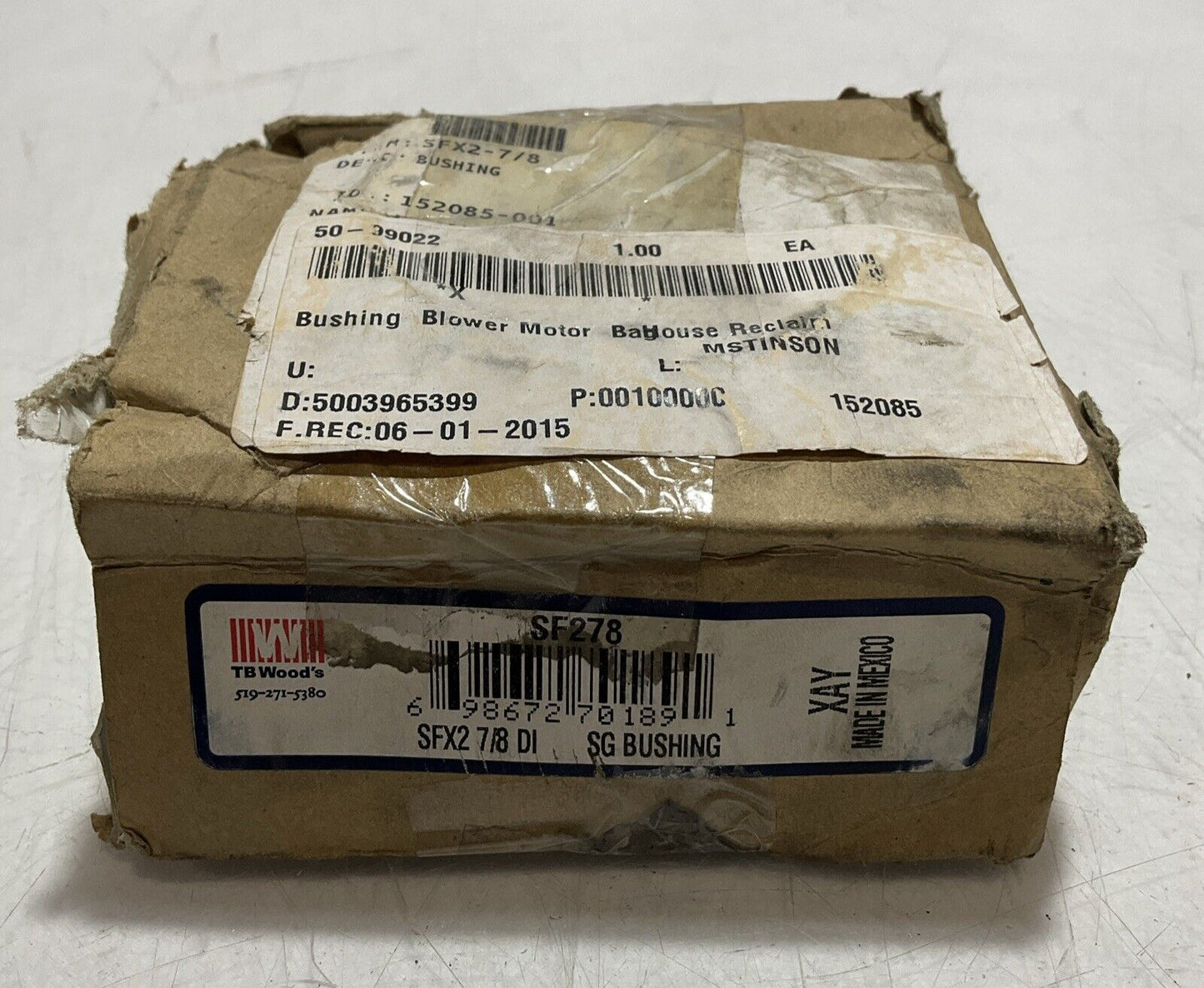 TB-WOODS SFX27/8 DI SG SF278 BUSHING BLOWER MOTOR U3S