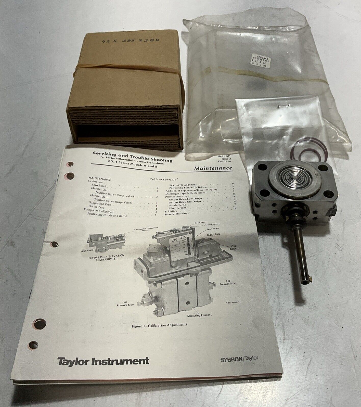 TAYLOR INSTRUMENT 42S283ZJBK PRESSURE TRANSMITERS 30-T SERIES MODEL A-B 316L U3S