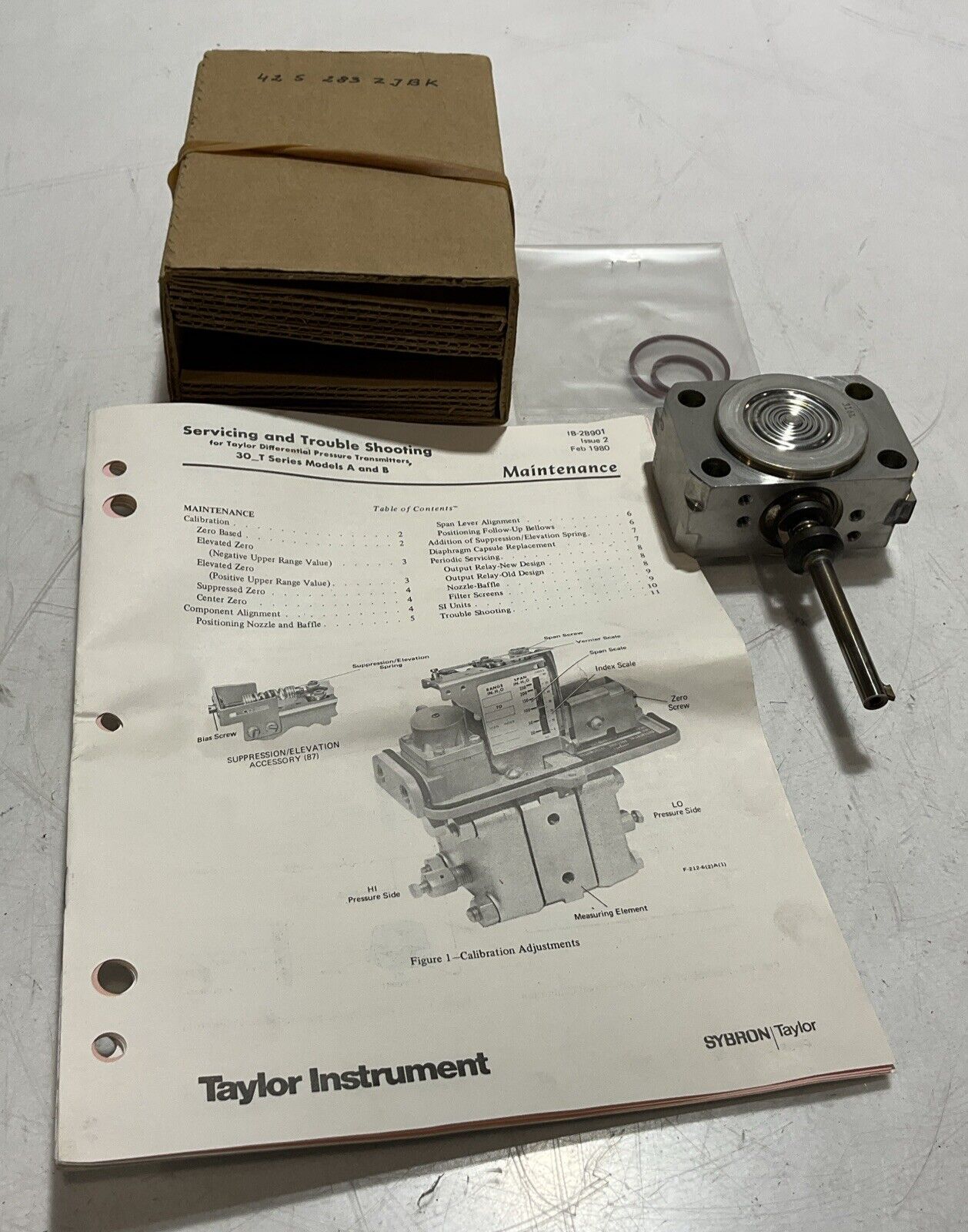 TAYLOR INSTRUMENT 42S283ZJBK PRESSURE TRANSMITERS 30-T SERIES MODEL A-B 316L U3S