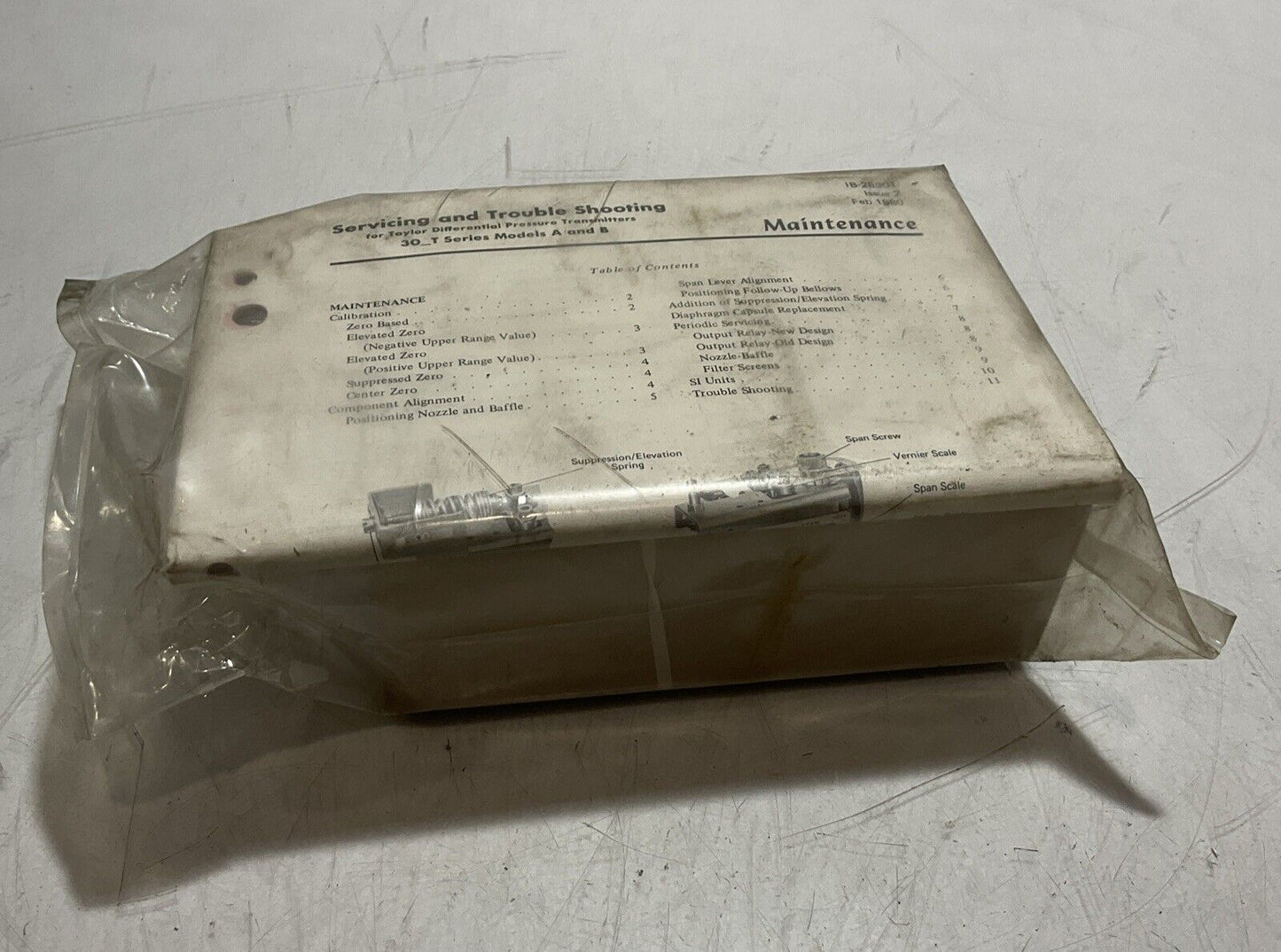 TAYLOR INSTRUMENT 42S283ZJBK PRESSURE TRANSMITERS 30-T SERIES MODEL A-B 316L U3S