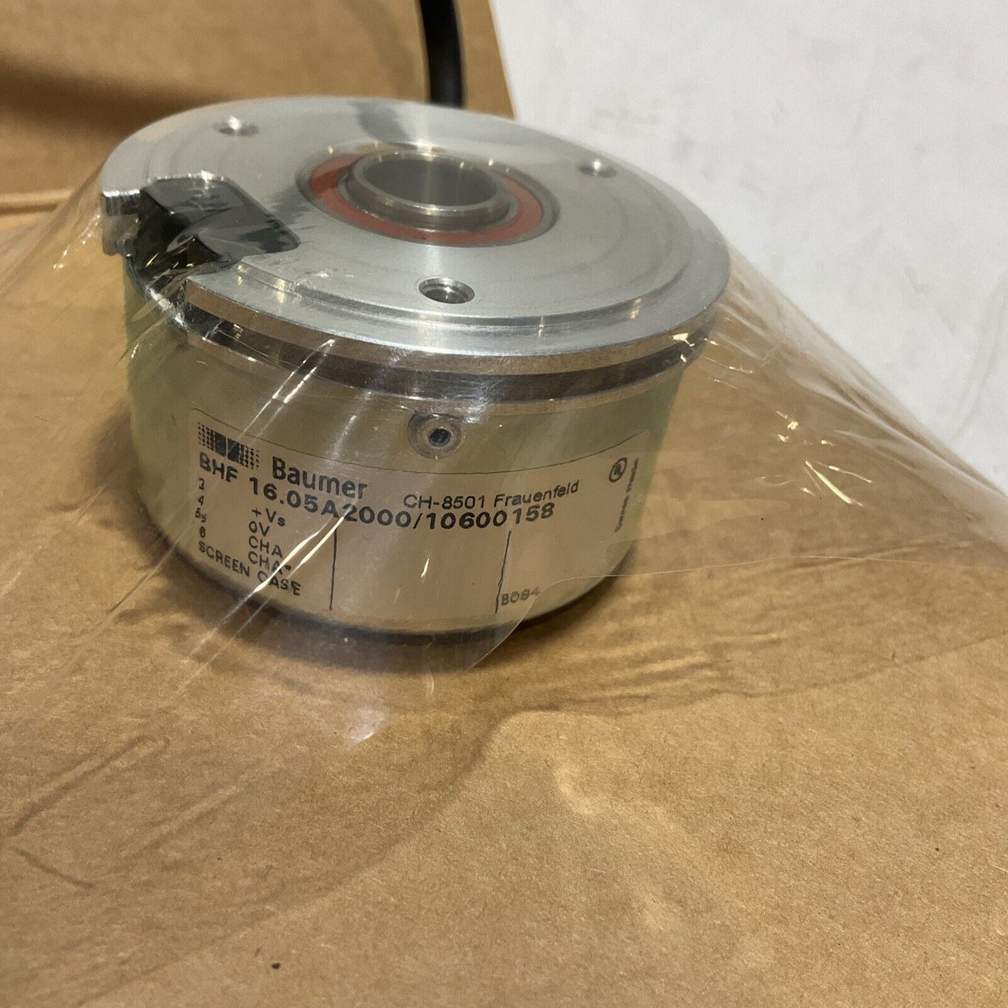 BAUMER BHF 16.05A2000/10600158 CH-8501 FRAUENFELD WIRED ENCODER ASSY W455 U3S