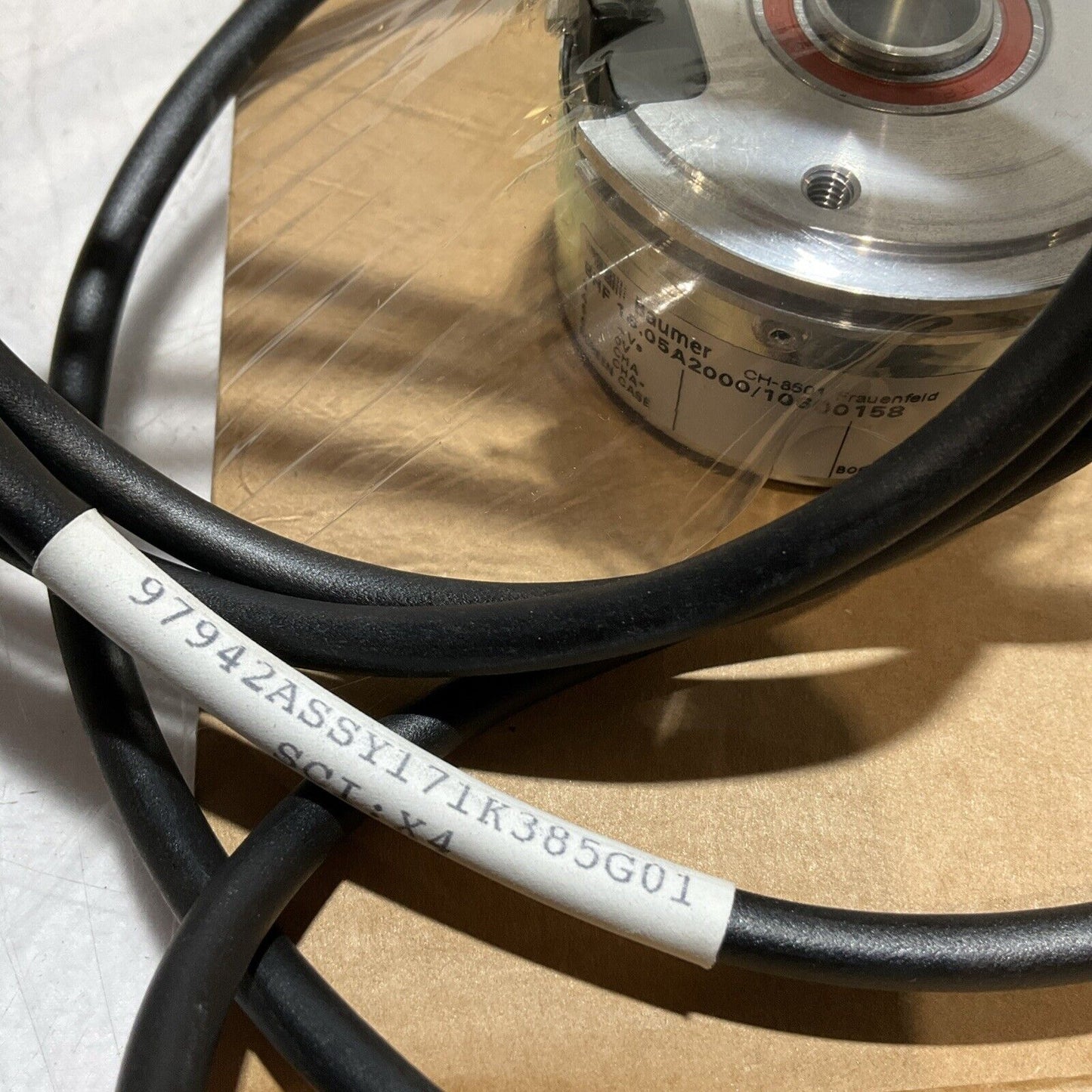 BAUMER BHF 16.05A2000/10600158 CH-8501 FRAUENFELD WIRED ENCODER ASSY W455 U3S