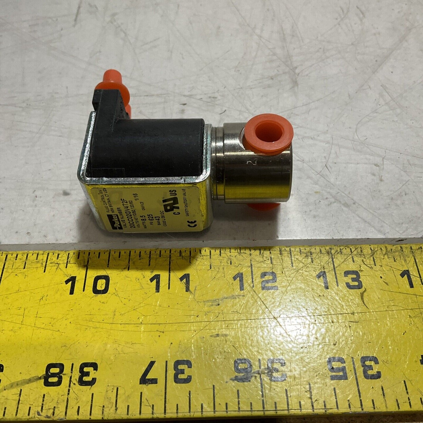 PARKER 20CC02GV4T2F FLUID CONTROL DIVISION VALVE, 2 WAYS SERIES 204 U3S