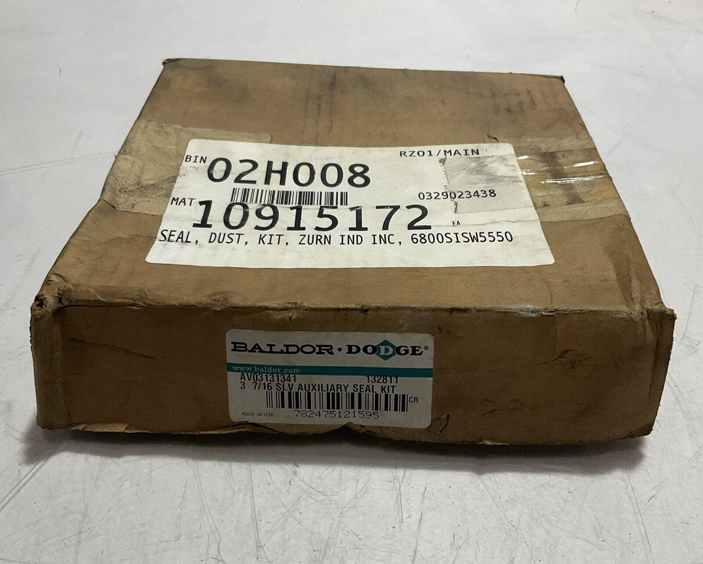 BALDOR DODGE AV03131341 132809 37/16/SLV AUXILIARY SEAL KIT BIN 02H002 U3S