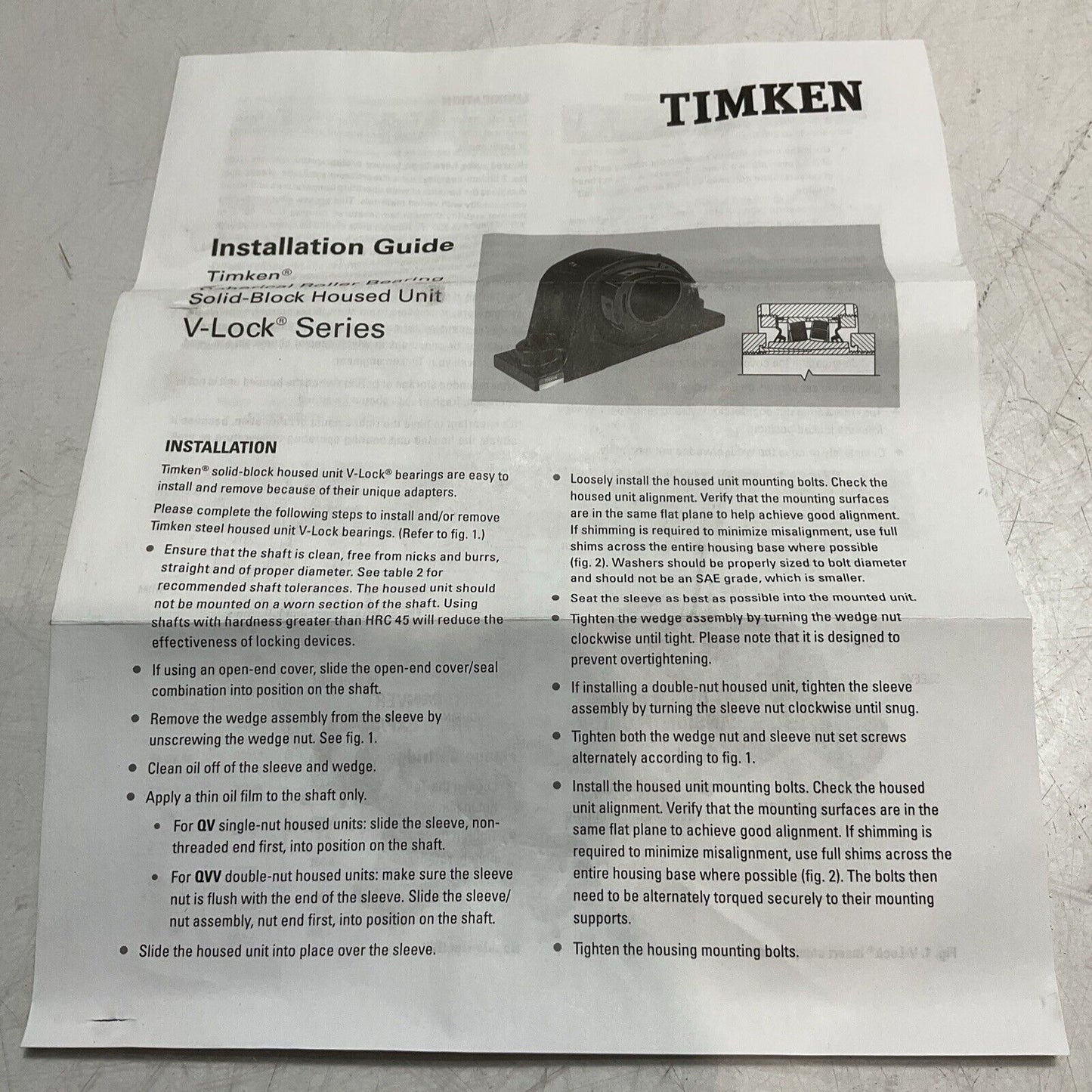 TIMKEN QVVPH11V115ST HOUSING BEARING PB-VLOCK - 115 /16 LT25 SEAL 373