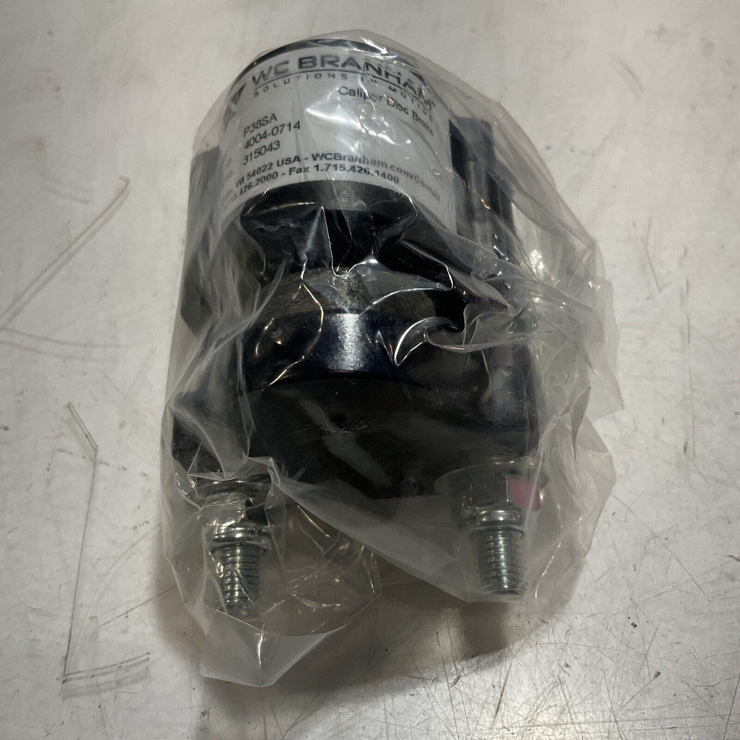 WC BRANHAM P38SA 4004-0714 PNEUMATIC SINGLE ACTION CALIPER DISC BRAKE U3S