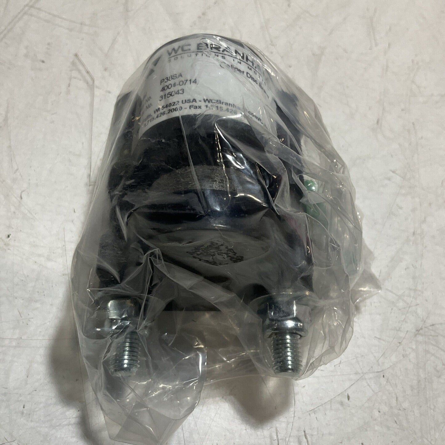 WC BRANHAM P38SA 4004-0714 PNEUMATIC SINGLE ACTION CALIPER DISC BRAKE U3S