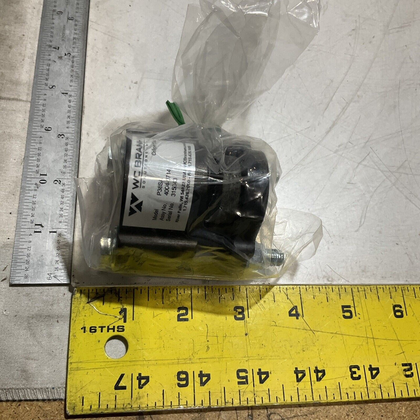 WC BRANHAM P38SA 4004-0714 PNEUMATIC SINGLE ACTION CALIPER DISC BRAKE U3S