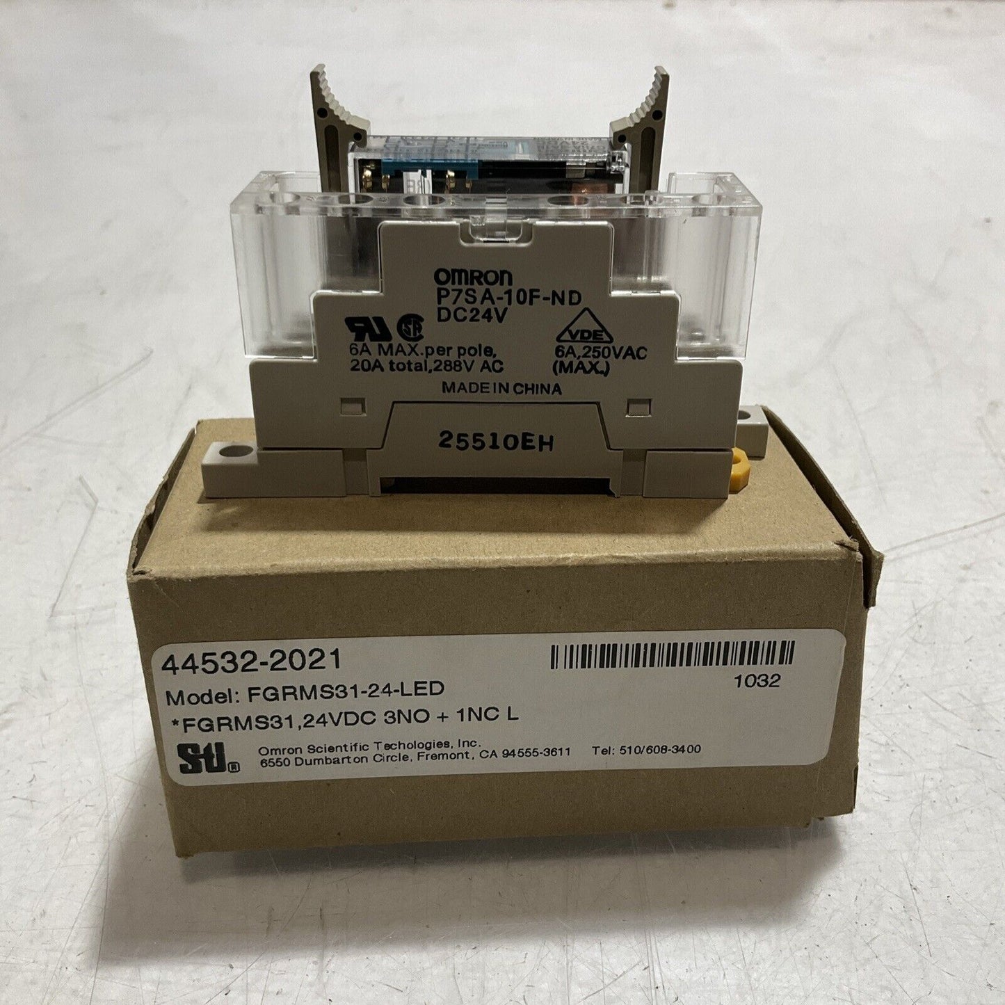 OMRON FGRMS31-24-LED RELAY ASSEMBLY 44532-2021 U3S