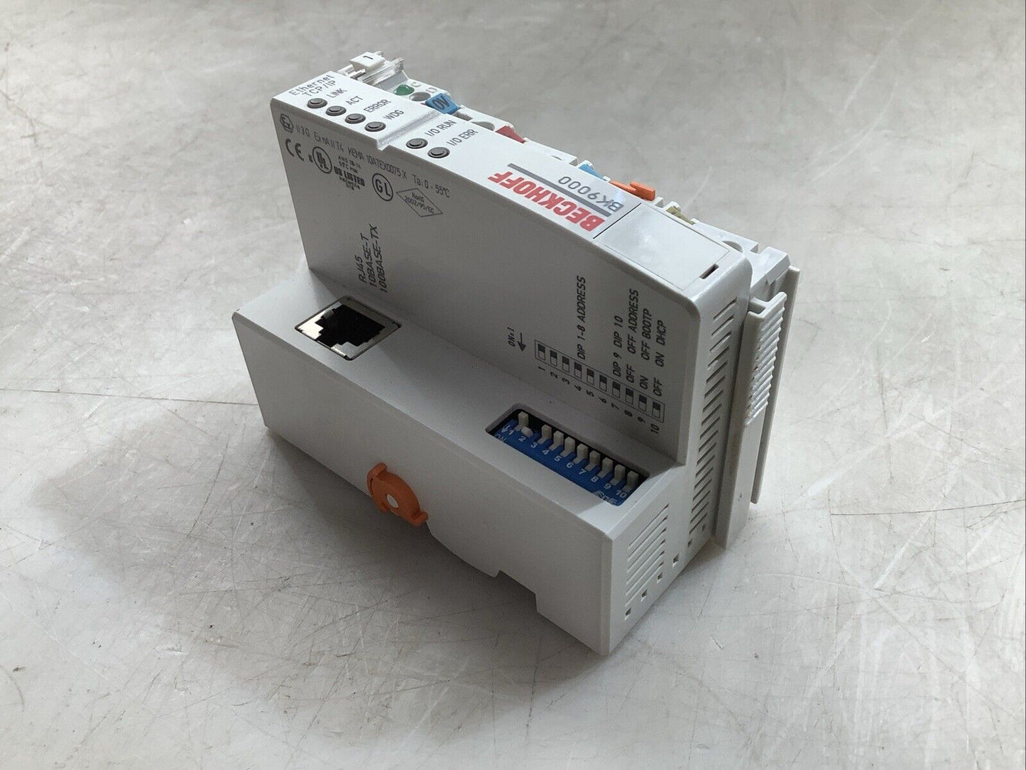 BECKHOFF BK9000 ETHERNET TCP/IP COUPLER 24VDC 64 BUS TERMINAL
