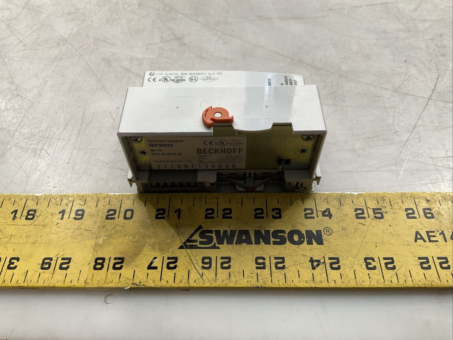 BECKHOFF BK9000 ETHERNET TCP/IP COUPLER 24VDC 64 BUS TERMINAL