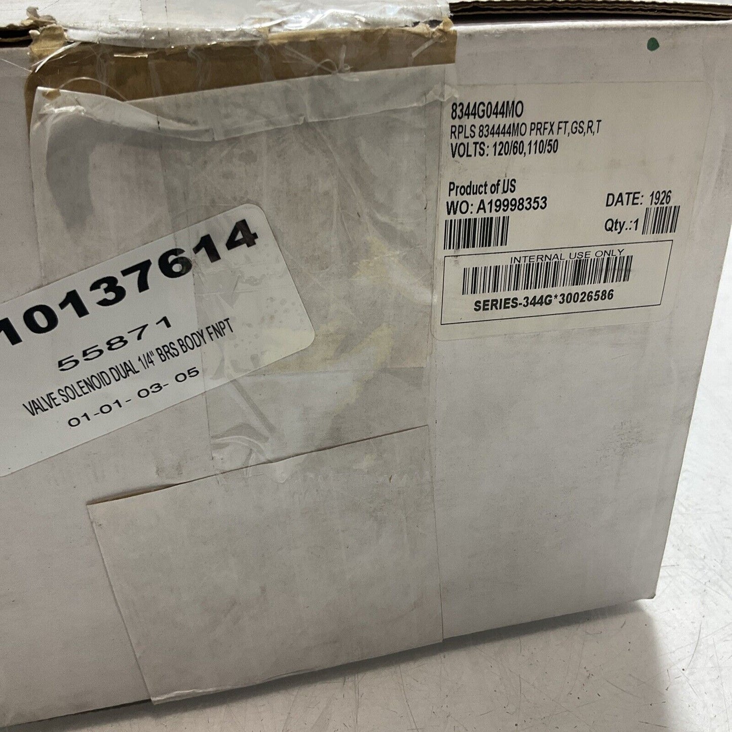 ASCO RED HAT 8344G044MO DUAL SOLENOID VALVE 125PSI 60 WATTS 373