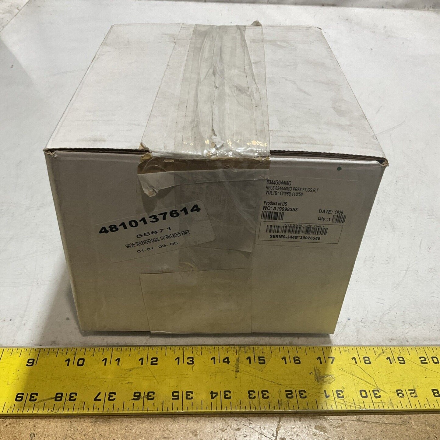 ASCO RED HAT 8344G044MO DUAL SOLENOID VALVE 125PSI 60 WATTS 373
