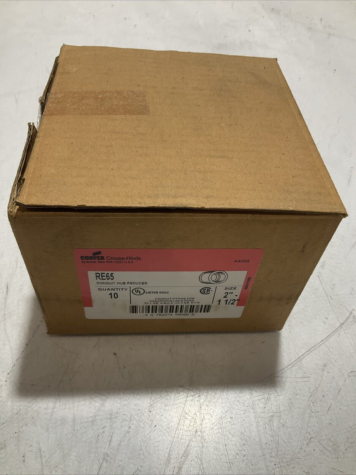 COOPER CROUSE-HINDS RE65 CONDUIT HUB REDUCER SIZE 2” 1 1/2” QTY 10 PIECES 222