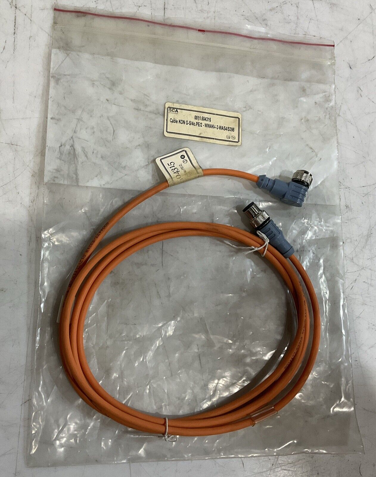 ESCHA 8004477/53218 D12YSL11X-OB CABLE CONNECTION WWAK4-2WASA/S398 4.0.34 U3S