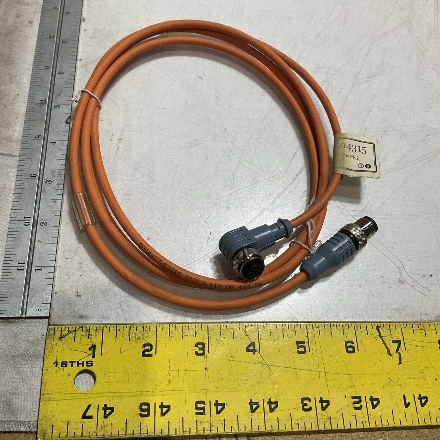 ESCHA 8004477/53218 D12YSL11X-OB CABLE CONNECTION WWAK4-2WASA/S398 4.0.34 U3S