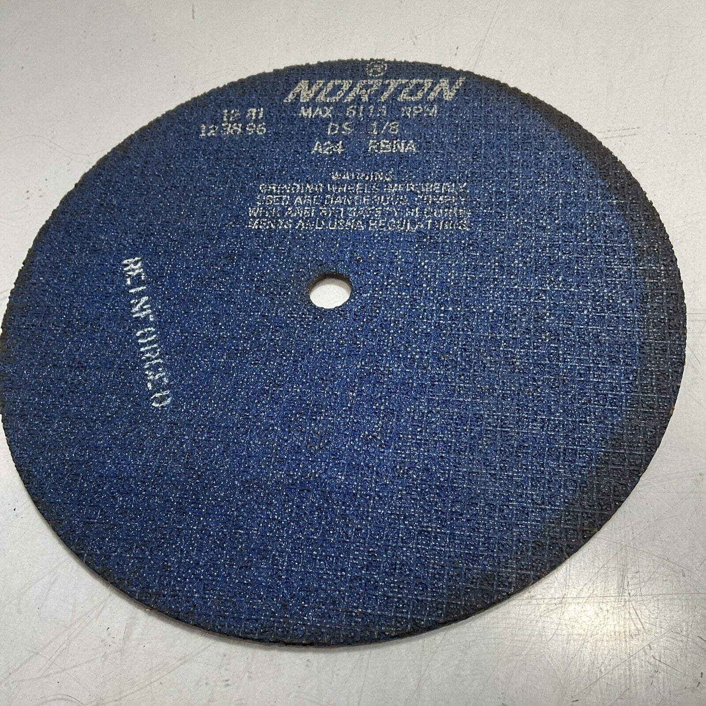 NORTON 123894-123495-96 GRINDING & CUTTING WHEELS MAX 5115 RPM DS 1/8 QTY4 U3S
