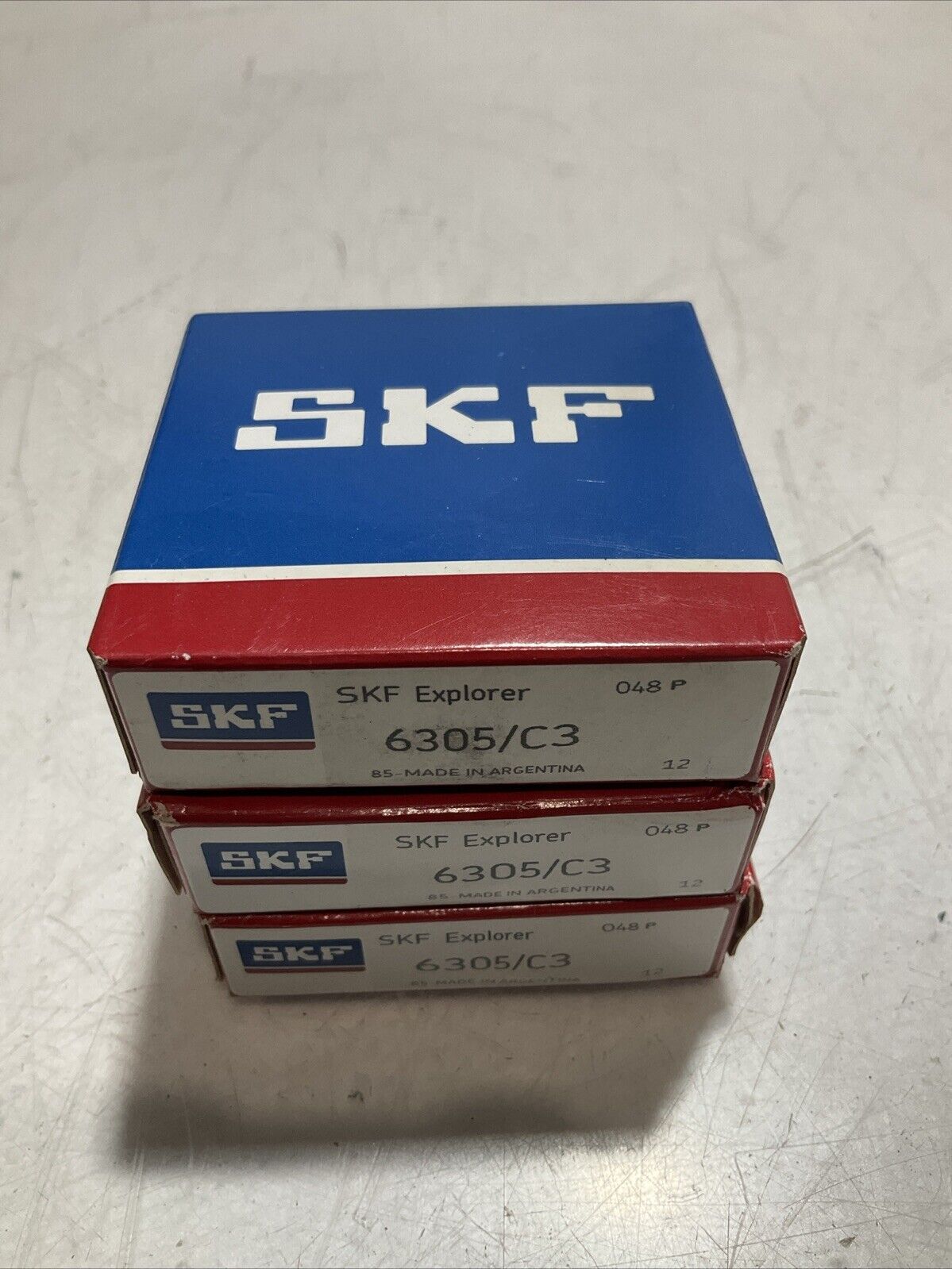 SKF EXPLORER 6305/C3 DEEP GROOVE BALL BEARING LOT OF 3 373