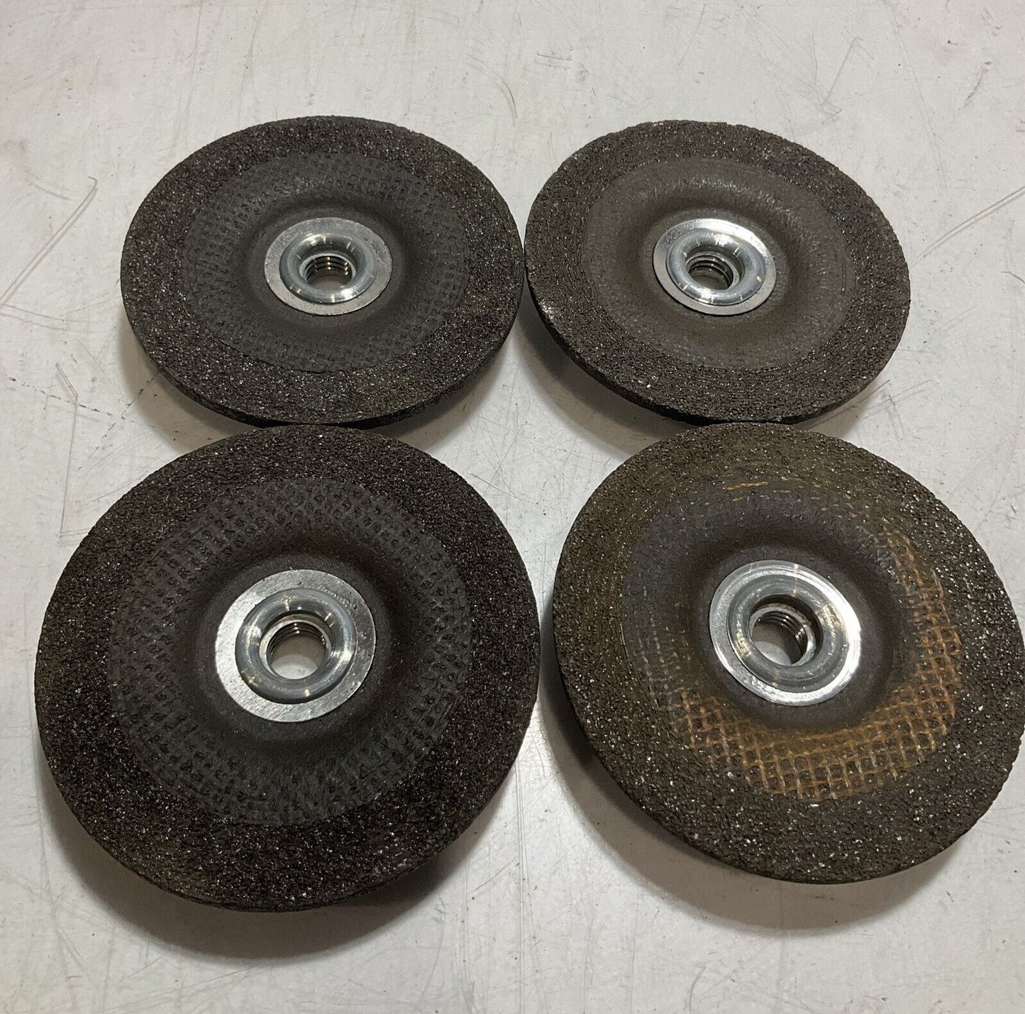 NORTON GEMINI 13580 STAINLESS GRINDING WHEEL 4-1/2X1/4X5/8-11 115X7MM QTY4 U3S