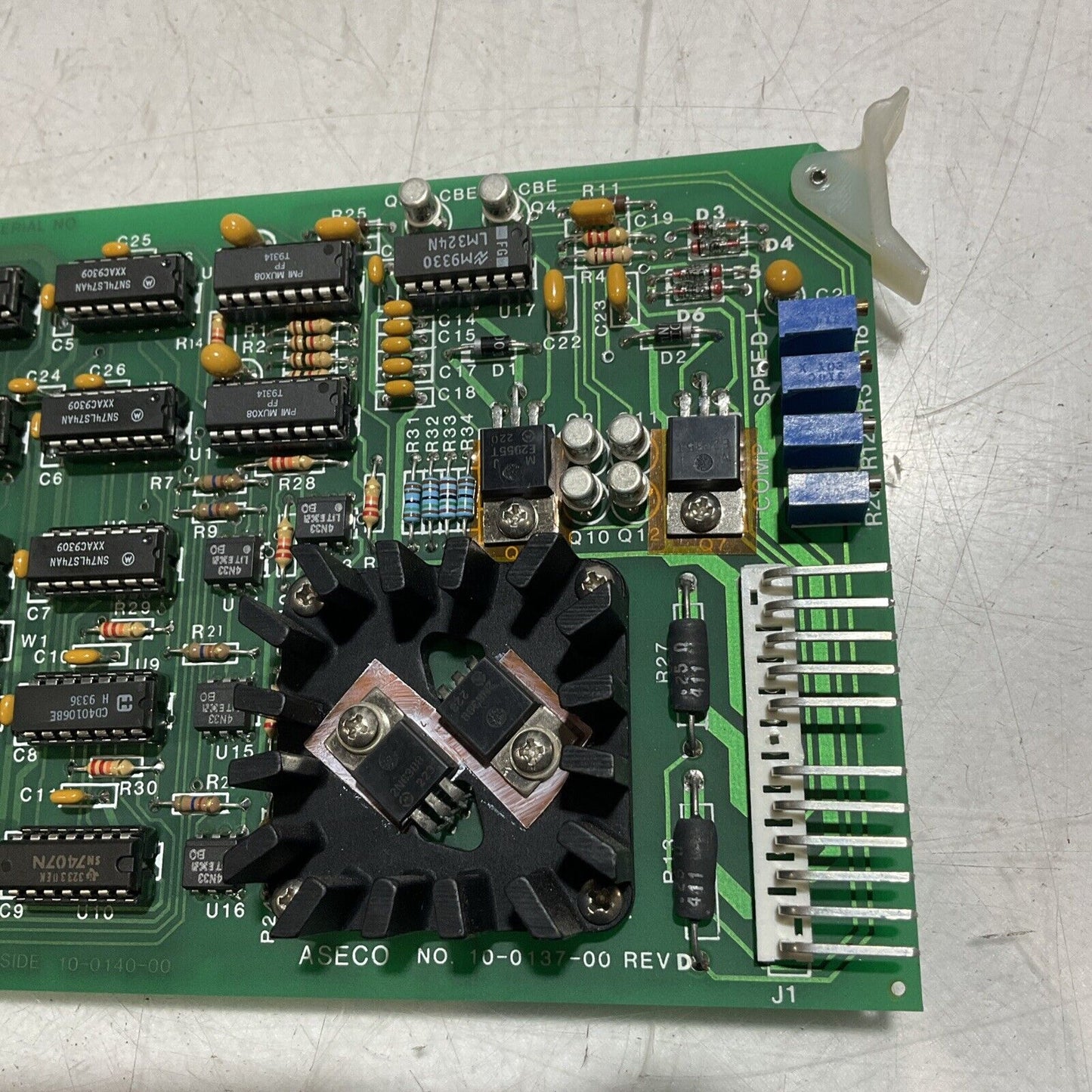ASECO 10-0139-00REV-D DC MOTOR DRIVE CIRCUIT BOARD U3S