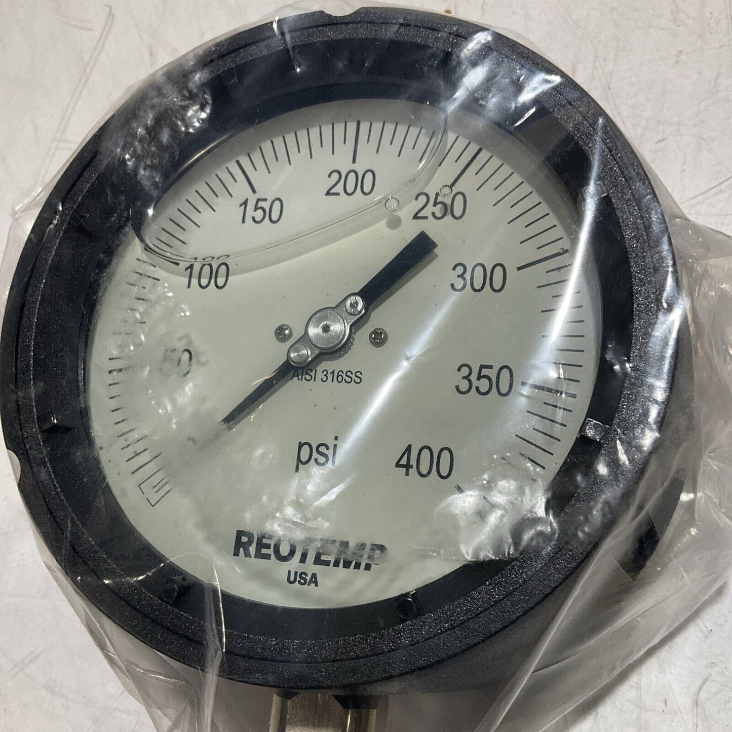 REOTEMP INSTRUMENTS PSI PT45P1A2P22-G-T PRESSURE GAUGE GLY FILLED 400PSI 373