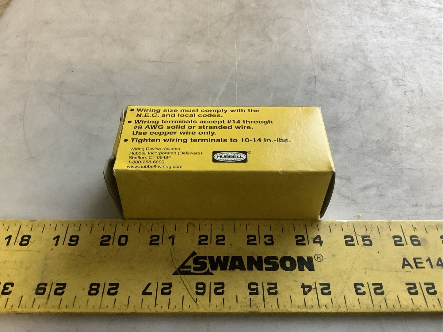 HUBBELL HBL26CM20 TWIST-LOCK RECEPTACLE 30A 250V 2P 3W 554