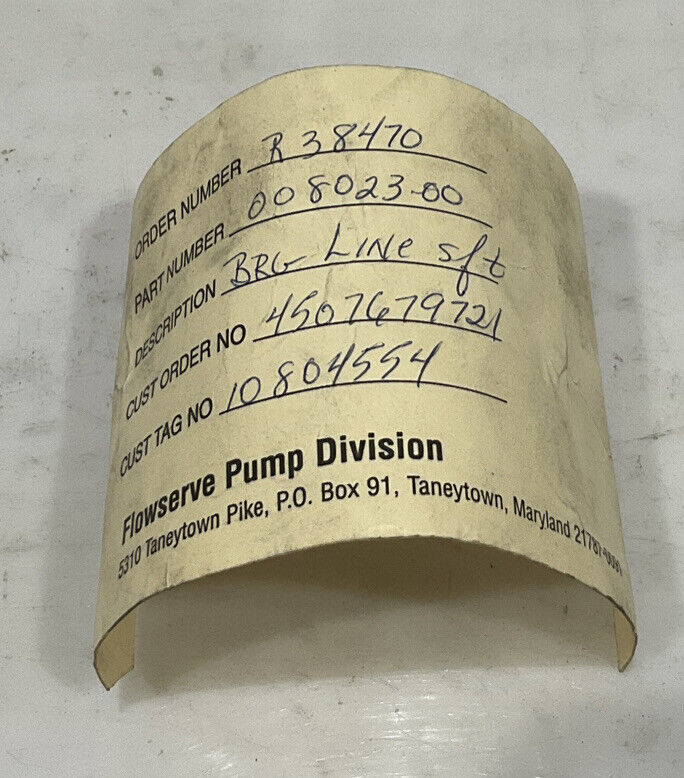 WORTHINGTON 00802300 LINESHAFT BEARING 678