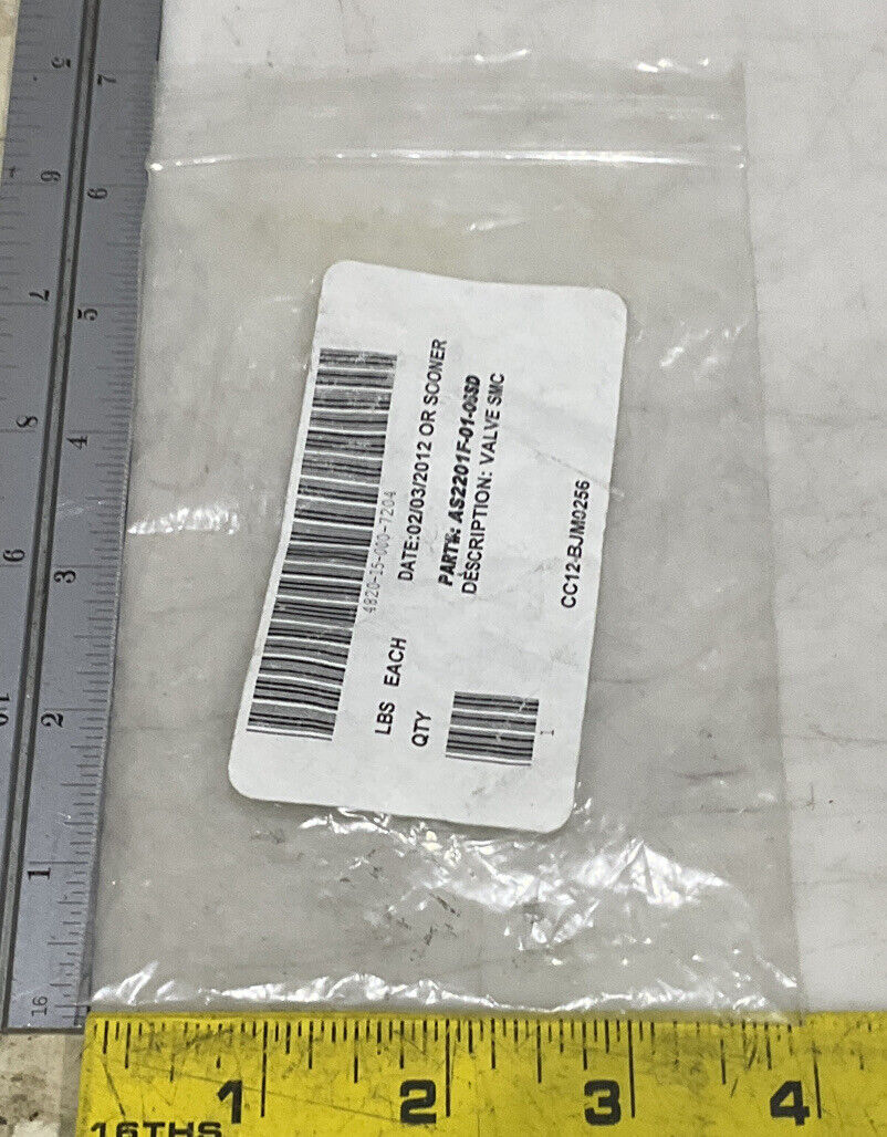 SMC AS2201F-01-06SD VALVE LOT OF 7 U3S