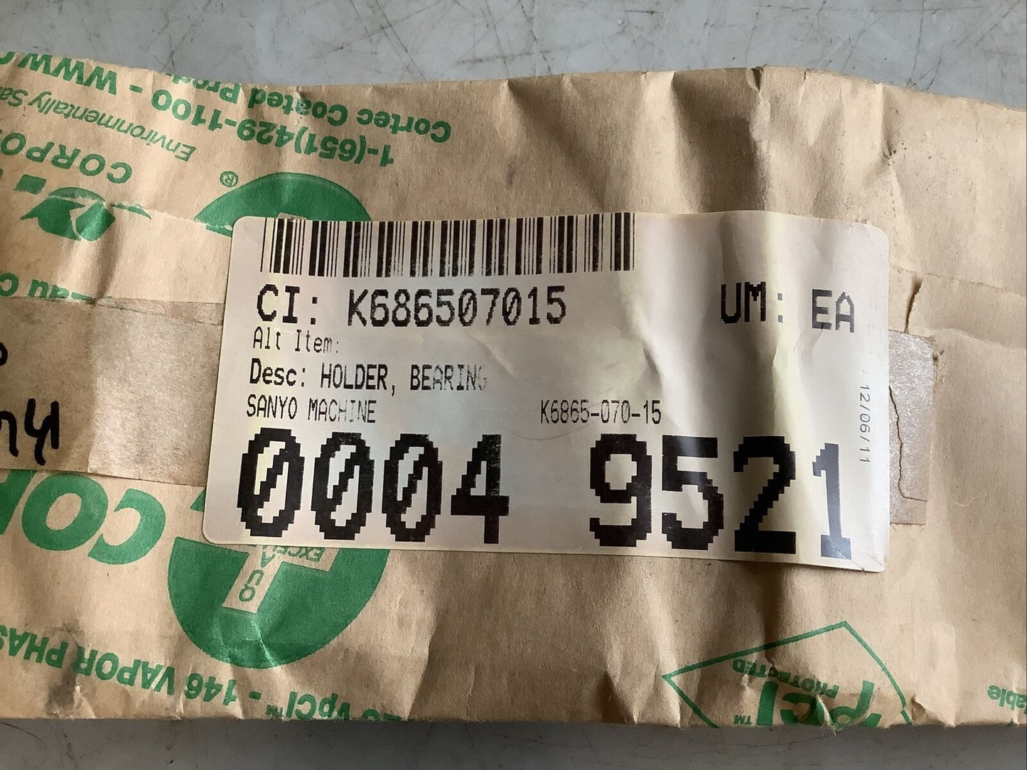 SANYO K6865-070-15 HOLDER BEARING FOR CB 80 AUTOMATION HHH