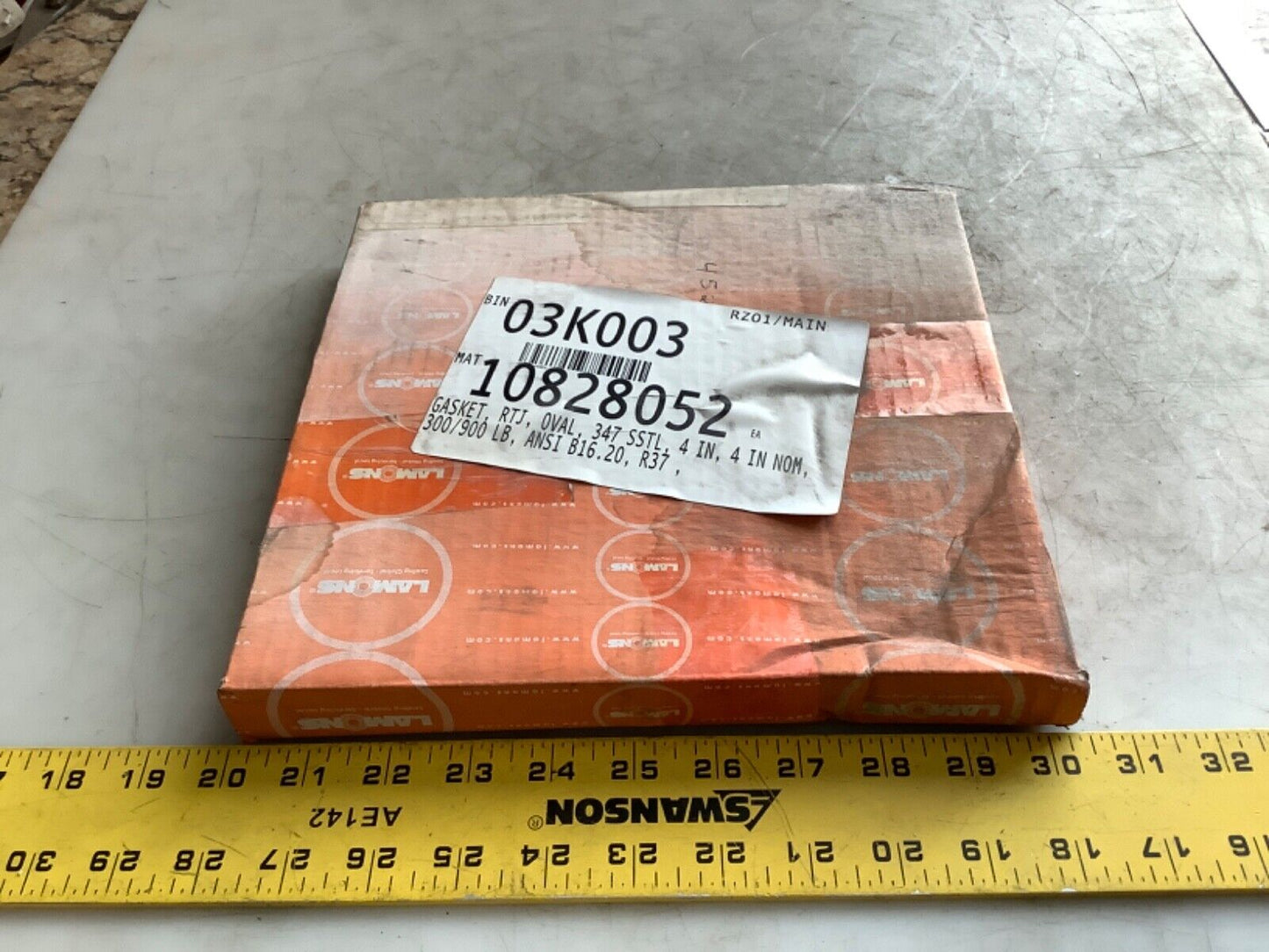 LAMONS GASKET 5-7/16IN ID 6-5/16IN OD API6A R37 S347 6A0112.1 678