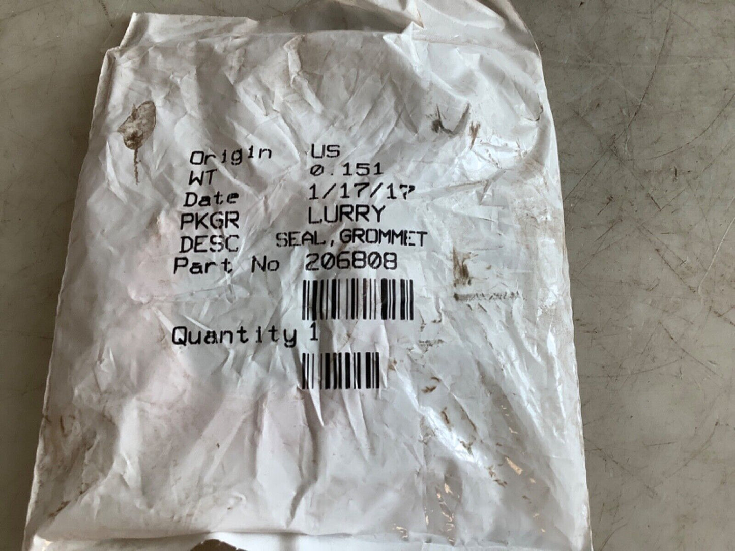 GENUINE CUMMINS PARTS 206808 GROMMET SEAL 222