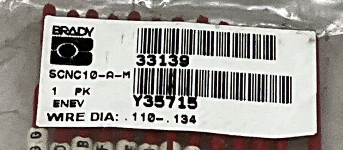 BRADY SCNC 10-A-M CLIP-SLEEVE WIRE MARKERS LOT OF 3 476