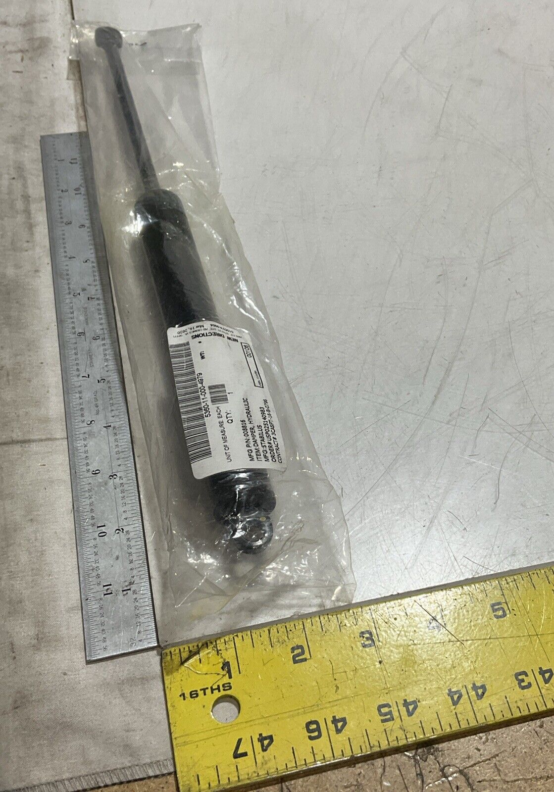 STABILUS STAB-0-SHOC 008816 063/20B3 HYDRAULIC DAMPER U3S