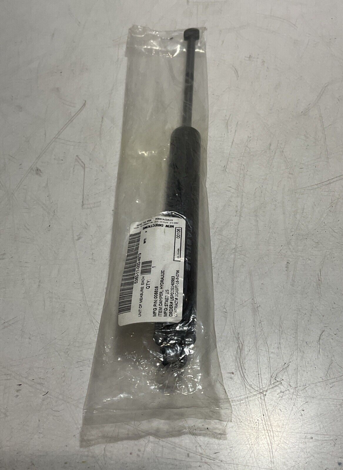 STABILUS STAB-0-SHOC 008816 063/20B3 HYDRAULIC DAMPER U3S