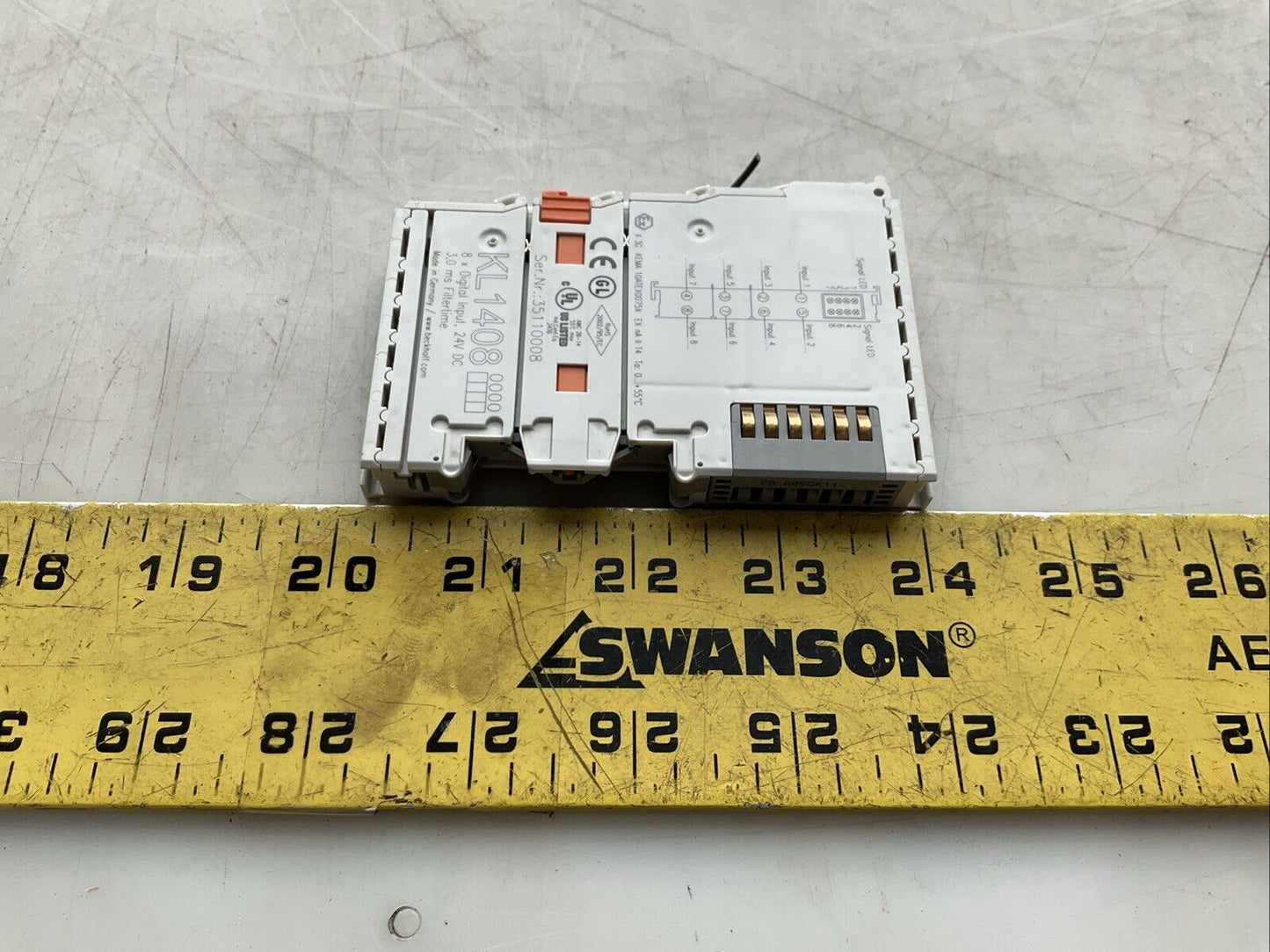 BECKHOFF KL1408 BUS TERMINAL 24VDC 8 CHANNEL