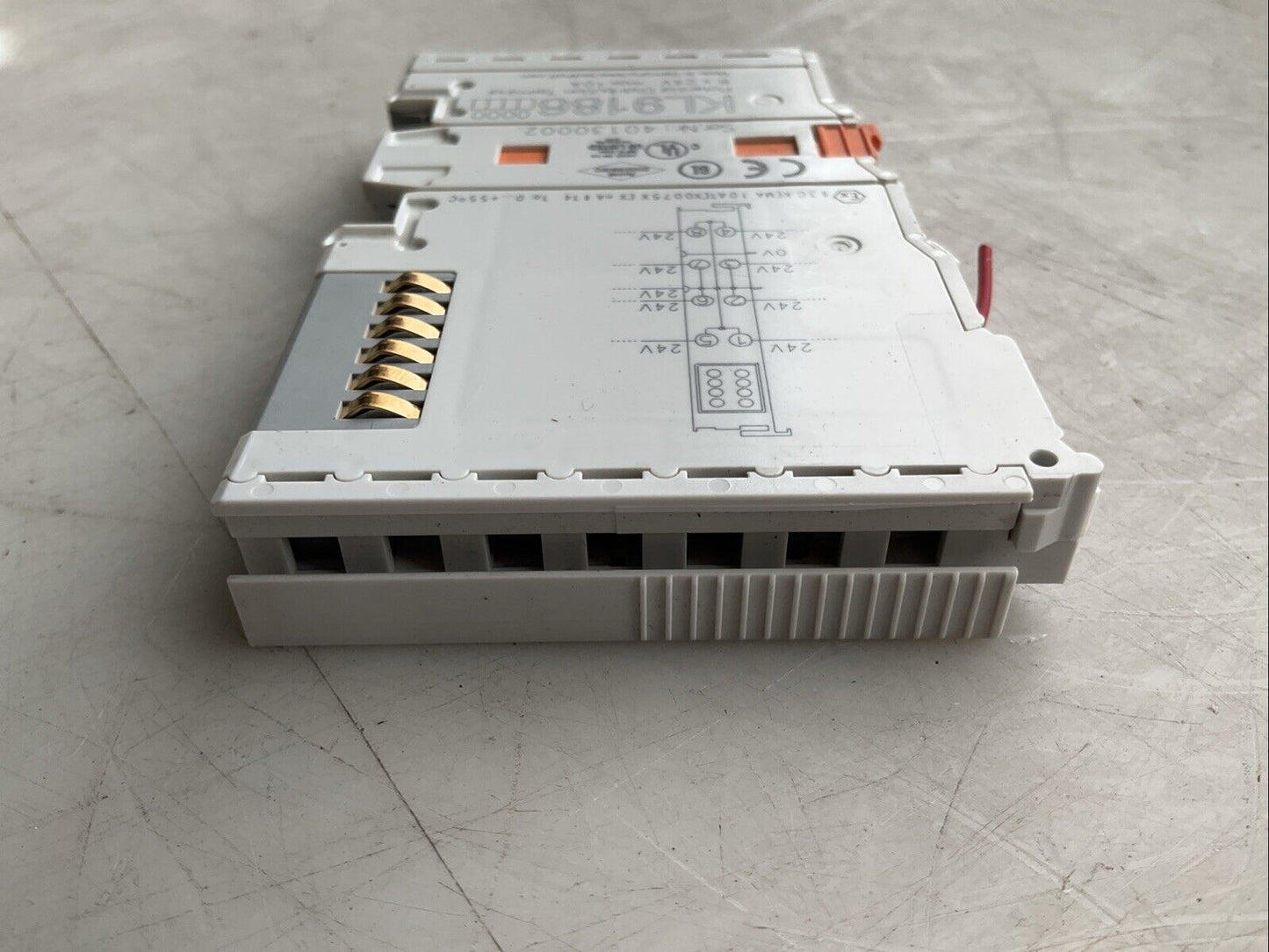 BECKHOFF KL9186 POTENTIAL DISTRIBUTION TERMINAL 24VDC 8 OUTPUTS