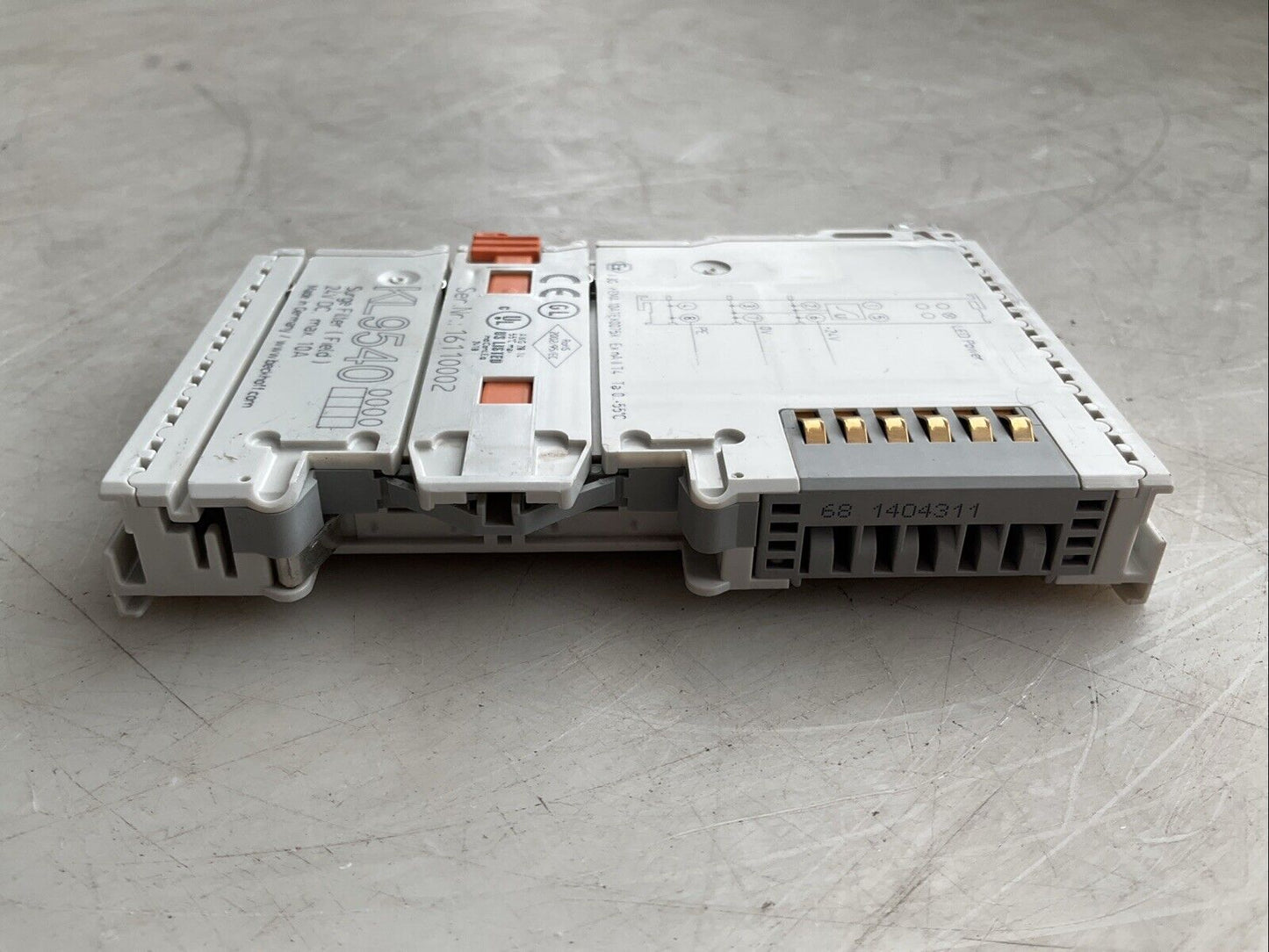 BECKHOFF KL9540 SYSTEM TERMINAL MODULE 24VDC 10A