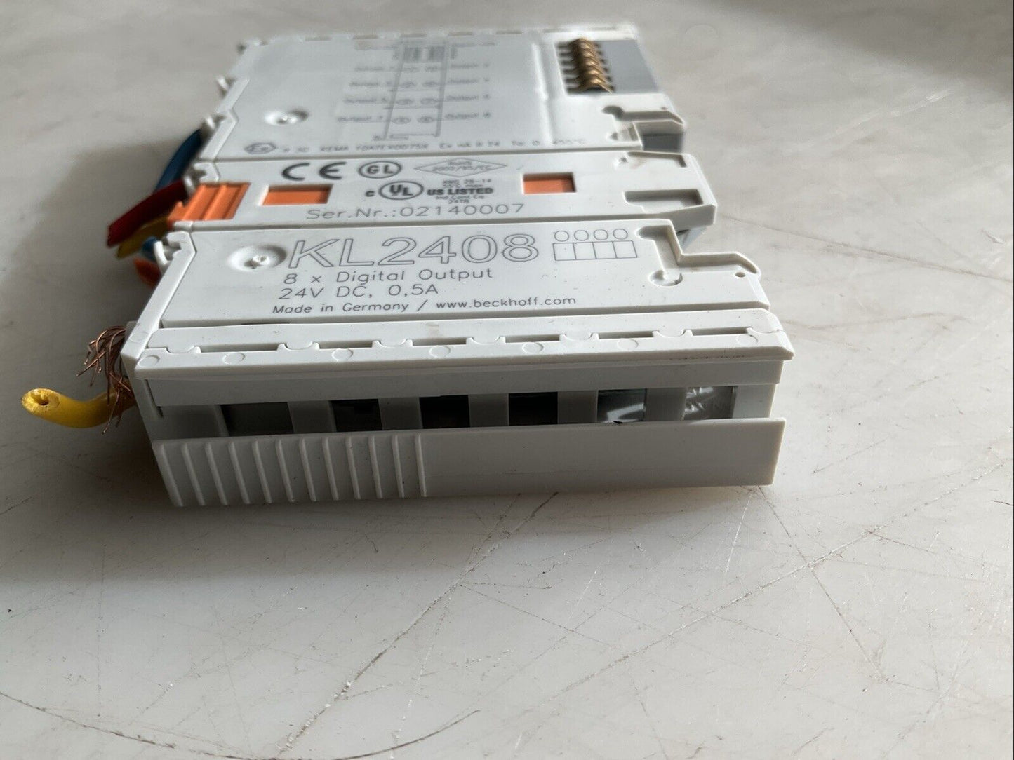 BECKHOFF KL2408 BUS TERMINAL 24VDC 0.5A 8 DIGITAL OUTPUT