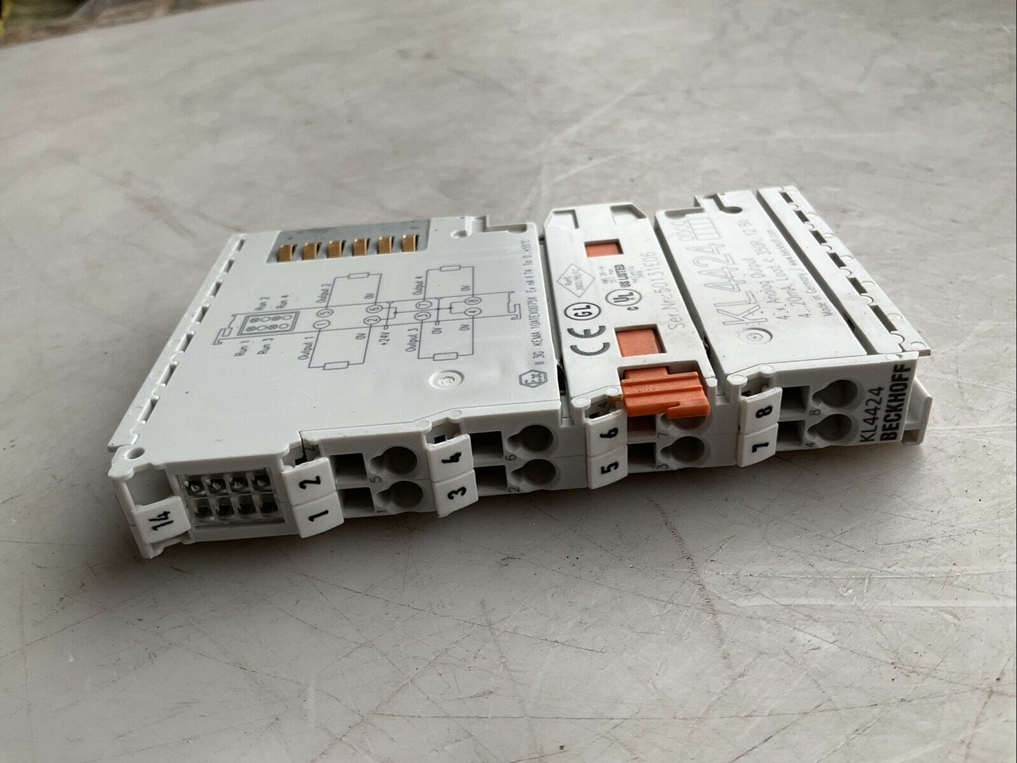 BECKHOFF KL4424 BUS TERMINAL ANALOG OUTPUT 4 CHANNEL 4-20MA