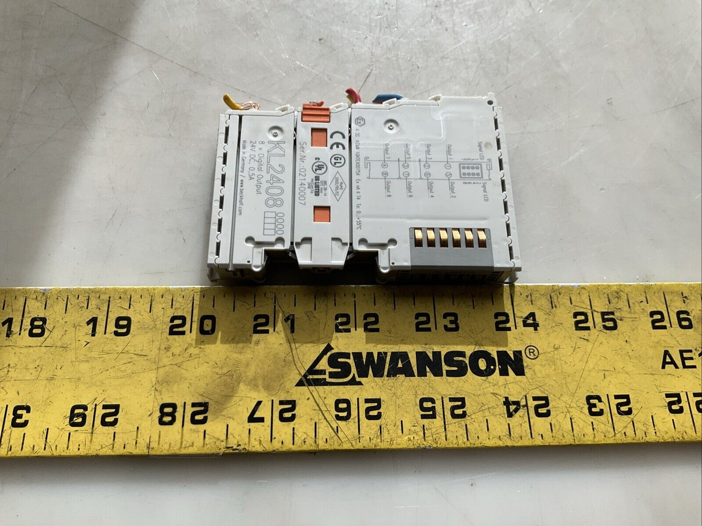 BECKHOFF KL2408 BUS TERMINAL 24VDC 0.5A 8 DIGITAL OUTPUT