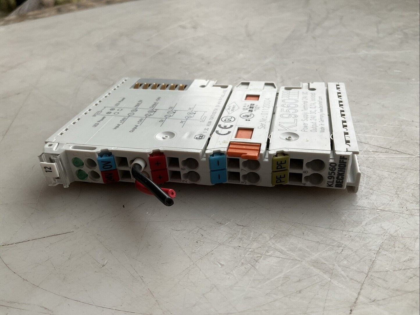 BECKHOFF KL9560 POWER SUPPLY TERMINAL 24VDC 0.1A