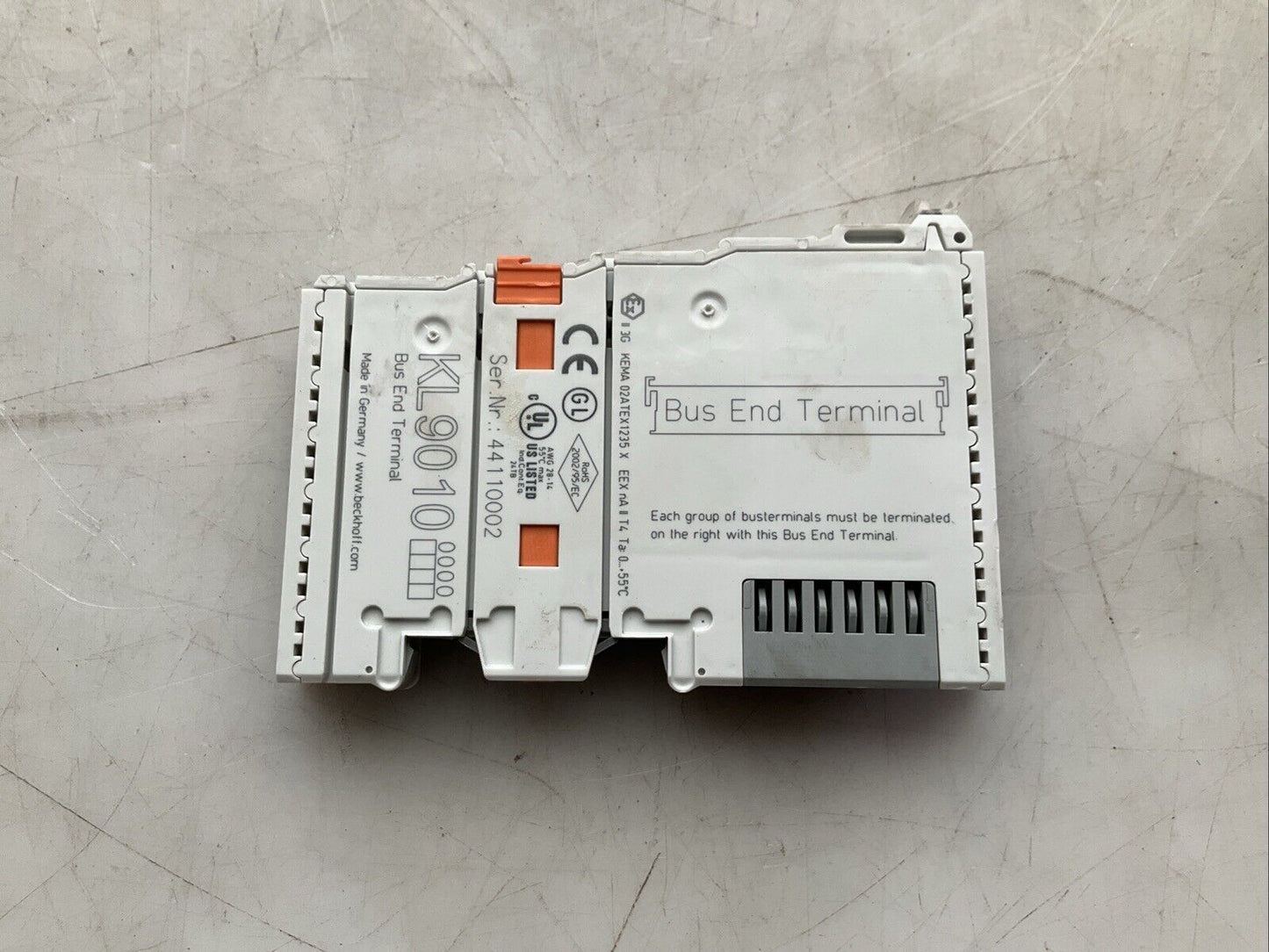 BECKHOFF KL9010 BUS END TERMINAL