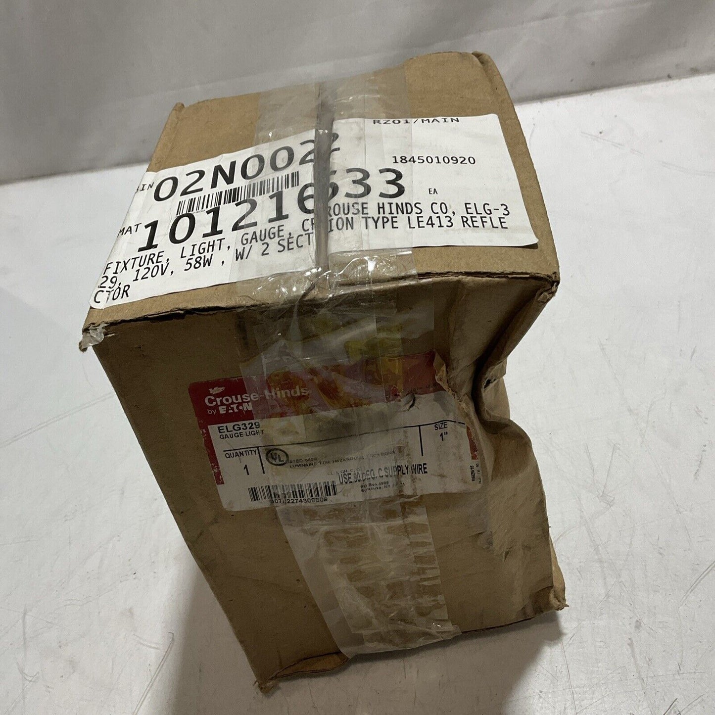 CROUSE-HINDS EATON ELG329 GAUGE LIGTH 120V 58W T4AMAX VOLTS U3S