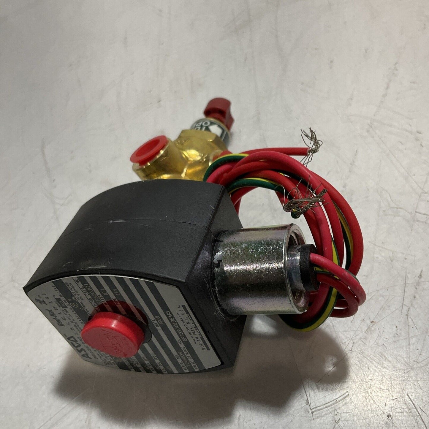ASCO REDHAT EF8320G198MS BRASS SOLENOID 1/4 3W VALVE U3S