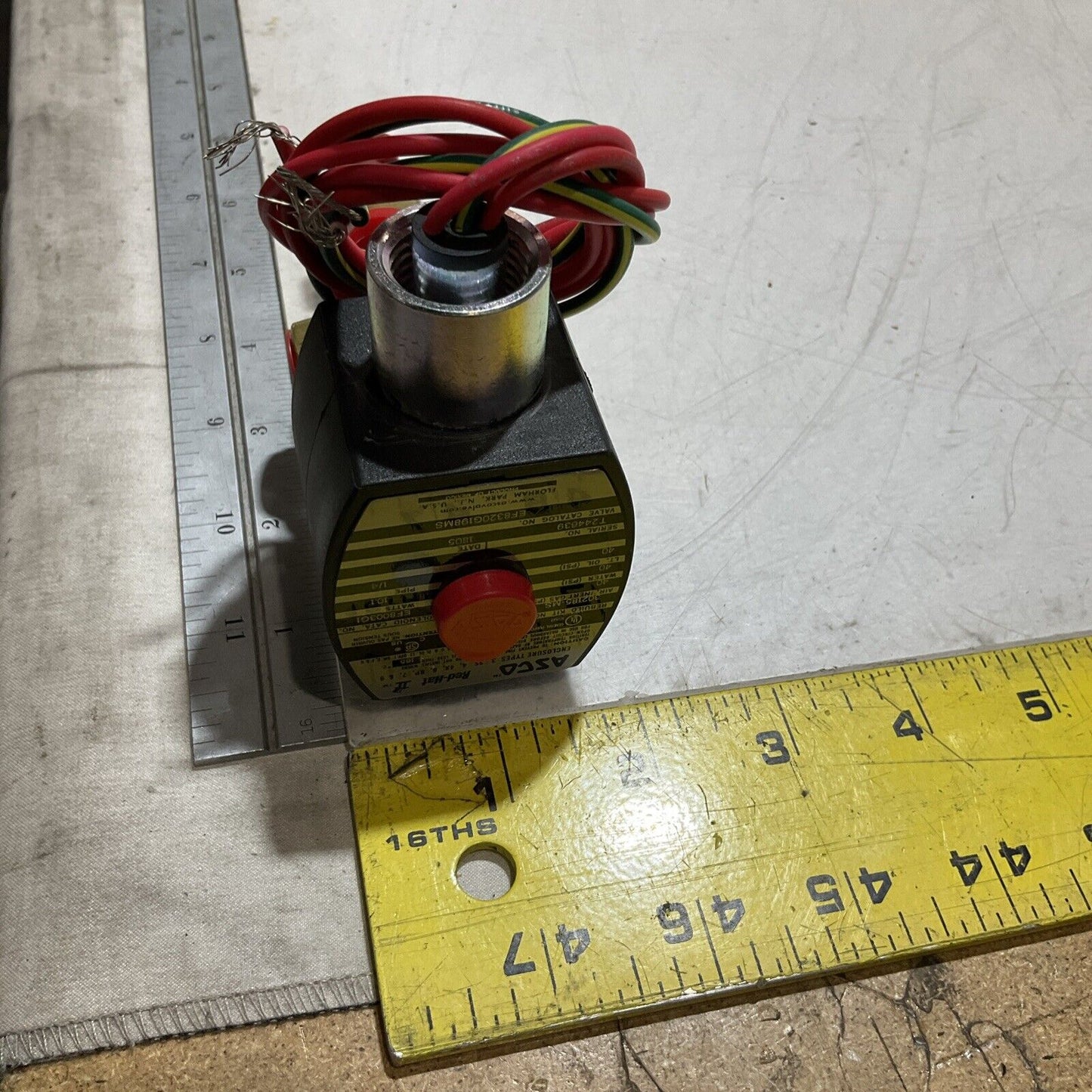 ASCO REDHAT EF8320G198MS BRASS SOLENOID 1/4 3W VALVE U3S