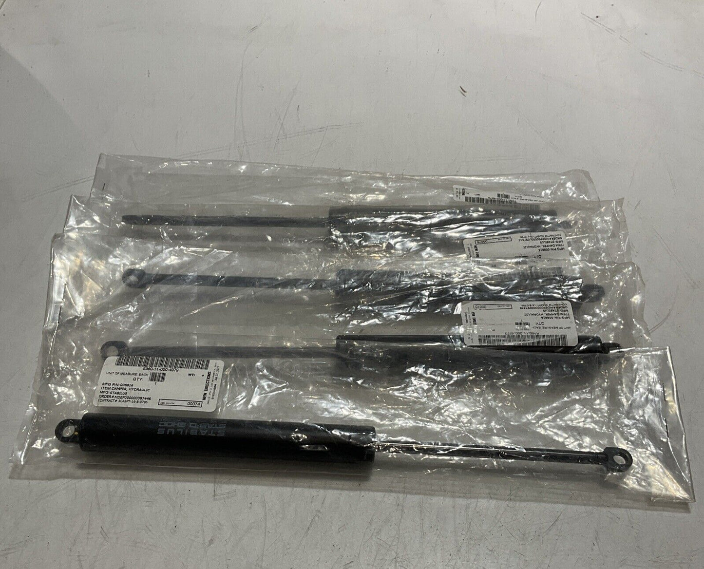 STABILUS STAB-O-SCHOC 008816 0000N 186/21B3 HYDRAULIC DAMPER LOT OF 4 U3S