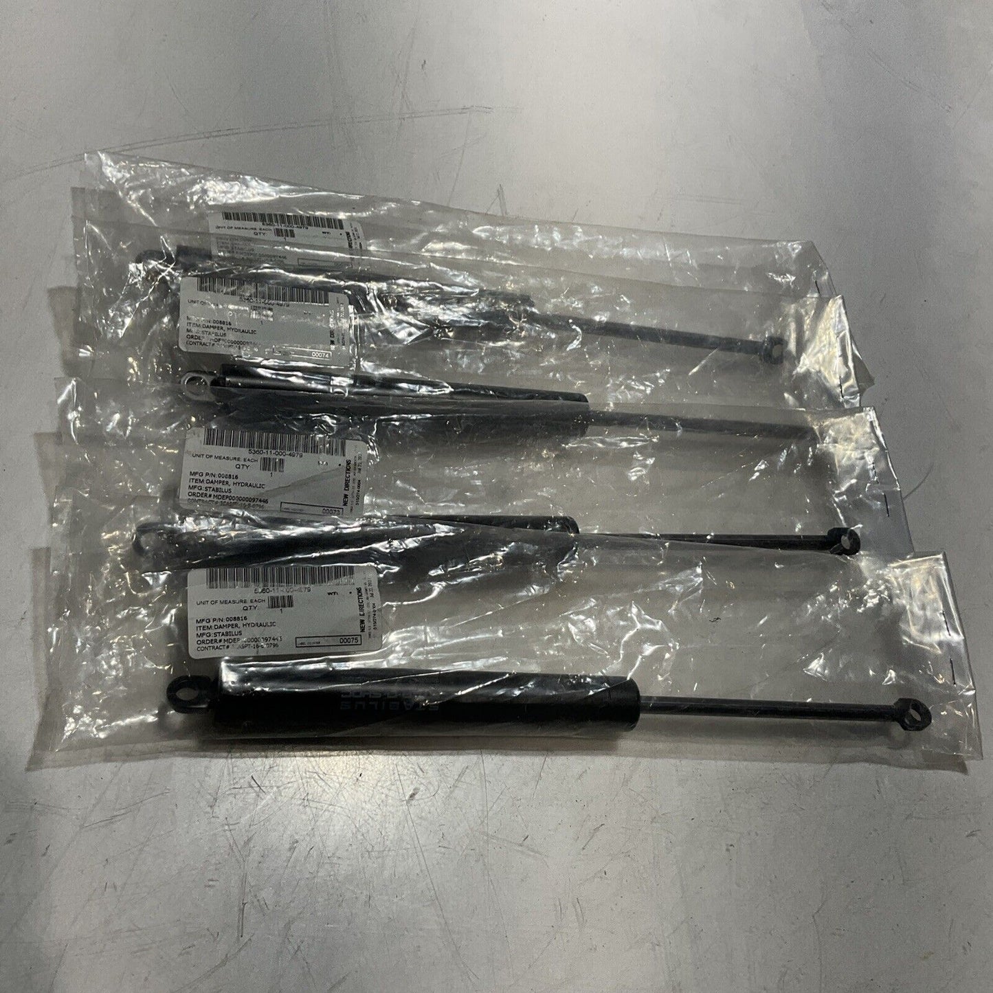 STABILUS STAB-O-SCHOC 008816 0000N 186/21B3 HYDRAULIC DAMPER LOT OF 4 U3S