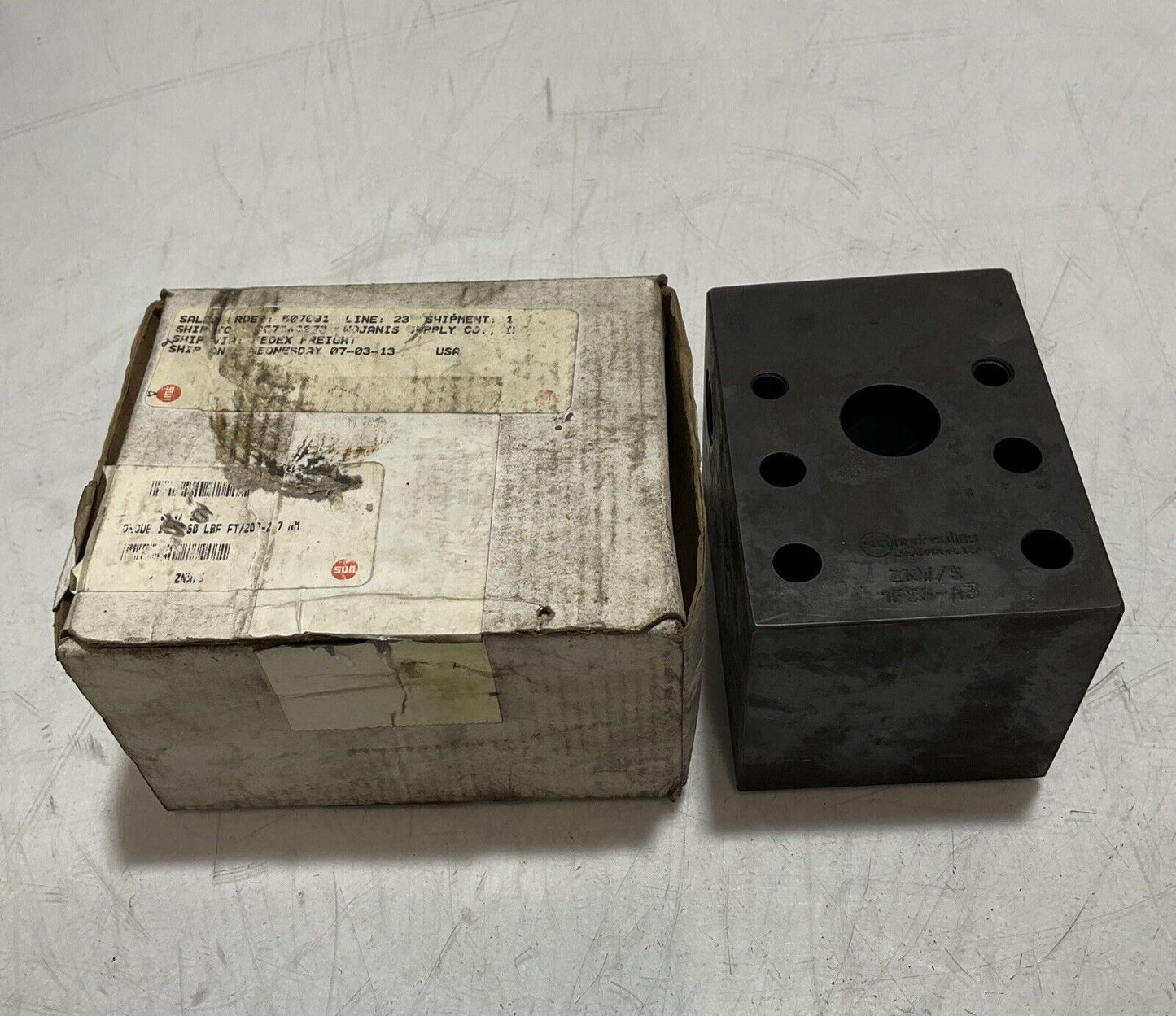 SUN HYDRAULICS ZNW/S 1FS3-A3 MANIFOLD HYDRAULICS VALVE U3S